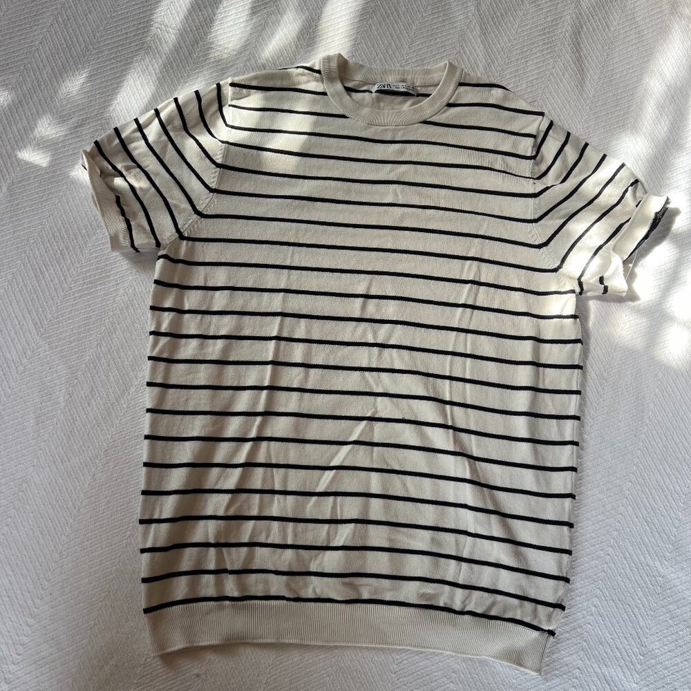 Zara Classic Striped Tshirt - Size Small